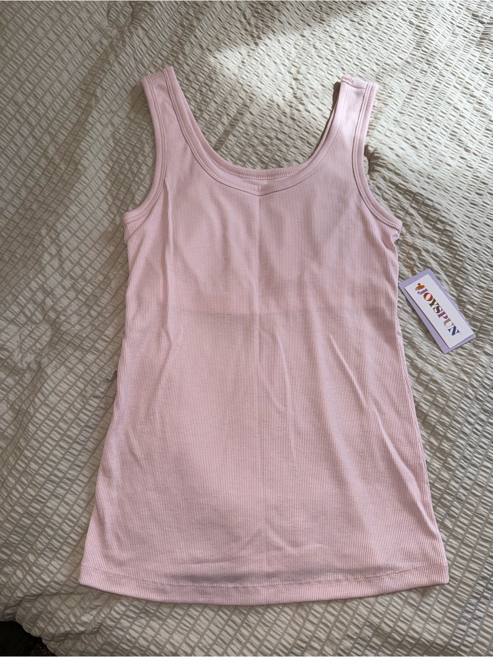 NWT Joyspun Pink Tank with Shelf Bra xs